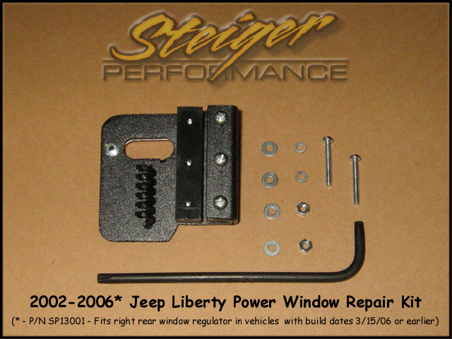 Steiger Performance - Jeep Liberty Power Window Regulator Repair Kit