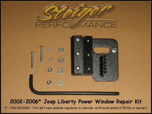 Steiger Performance - Jeep Liberty Power Window Regulator Repair Kit