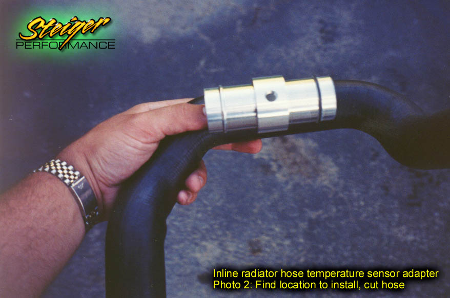 Steiger Performance Inline radiator hose temperature sensor adapter